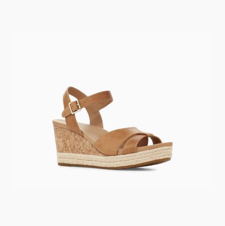 UGG Cloverdale Khaki Sandals for Women (PUBX32604)